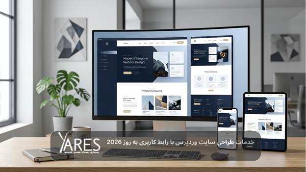 نمونه رابط کاربری سایت وردپرس