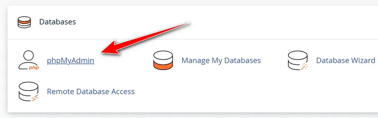 ورود به phpMyAdmin